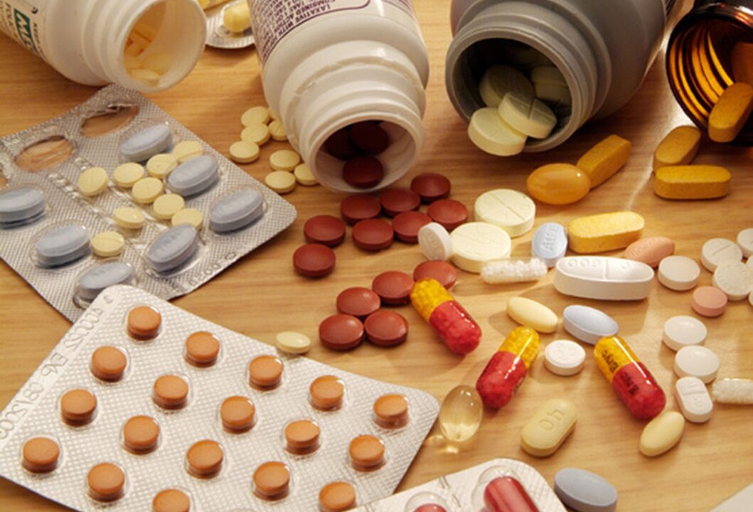 Une variété de médicaments utilisés pour traiter la prostatite